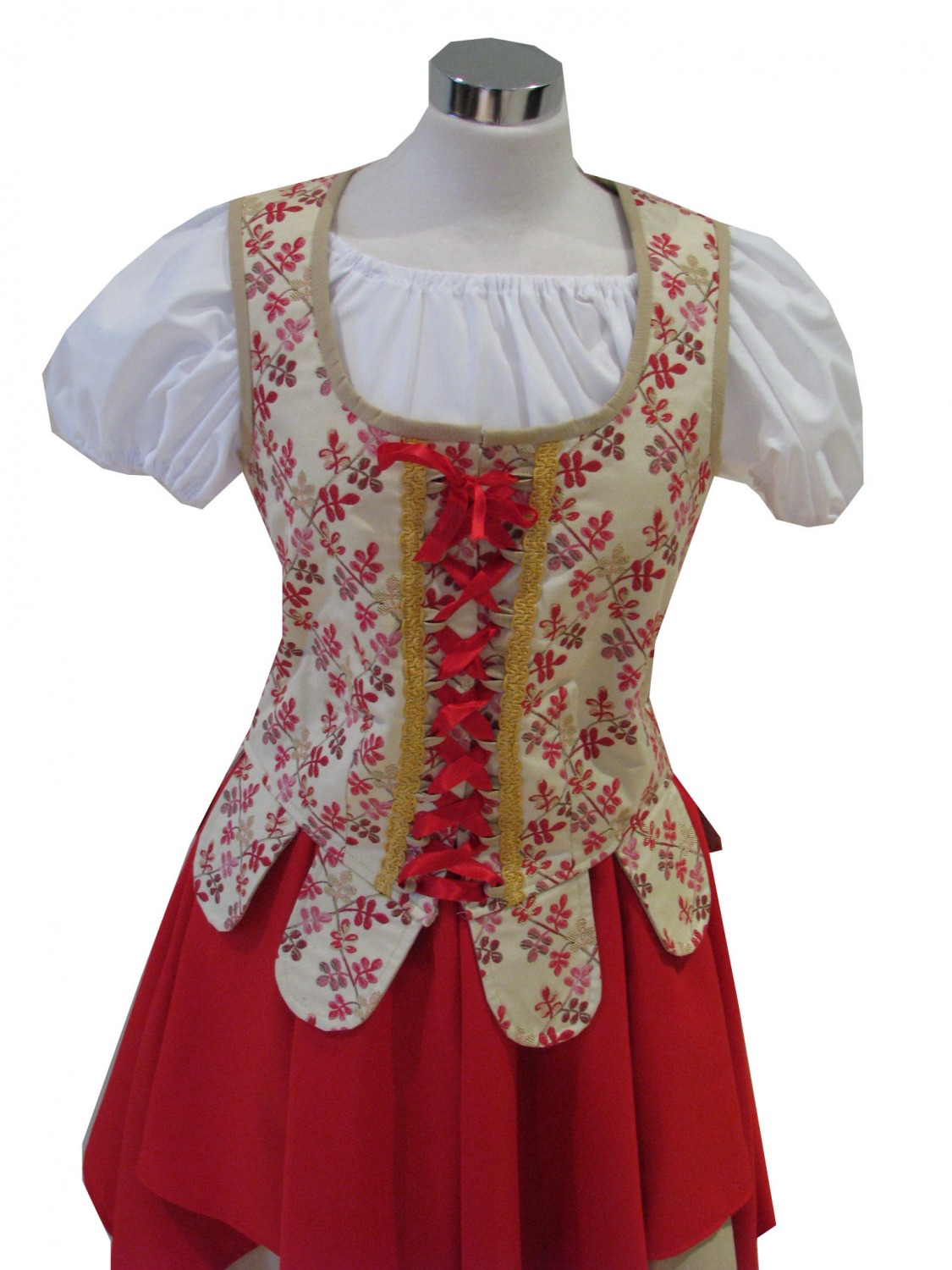 Ladies Medieval Tudor Serving Wench Costume. Moll Flanders Size 16 - 18 Image